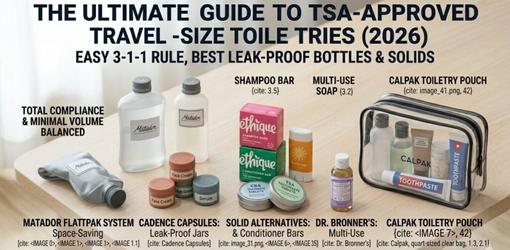 The Ultimate Guide to the Best Travel-Size Toiletries That Are TSA Approved.