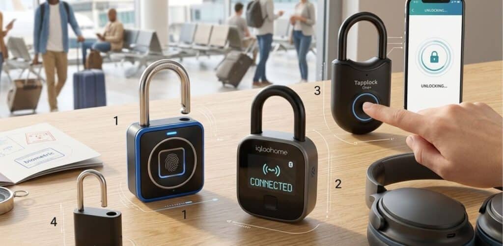 The Future of Travel Security: Bluetooth Enabled Smart Padlocks with Fingerprint Access