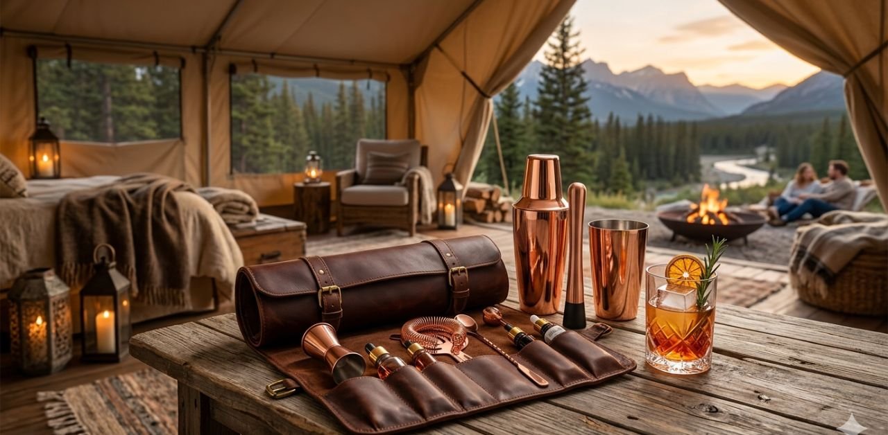 Best high-end travel cocktail kits for luxury glamping