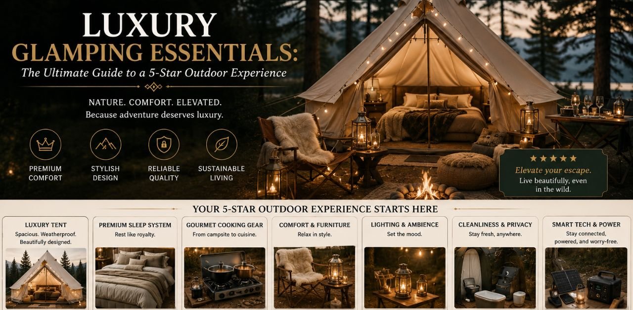 Luxury Glamping Essentials for a 5-Star Experience