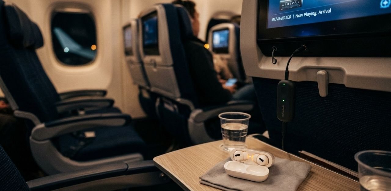 The Ultimate Guide to In-Flight Bluetooth Audio Transmitters (2026 Edition): How to Use AirPods & Wireless Headphones on Any Flight